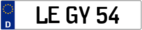 Trailer License Plate